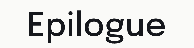 Epilogue in the geometric category