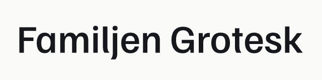 Familjen Grotesk in the neo category