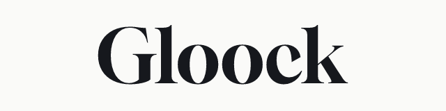 Gloock in the serif category