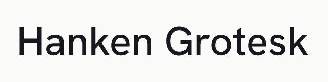 Hanken Grotesk in the neo category
