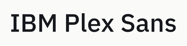 IBM Plex Sans in the neo category