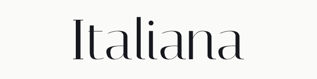 Italiana in the serif category