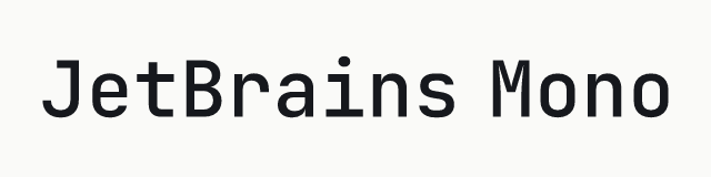 JetBrains Mono in the mono category