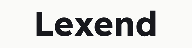Lexend in the geometric category