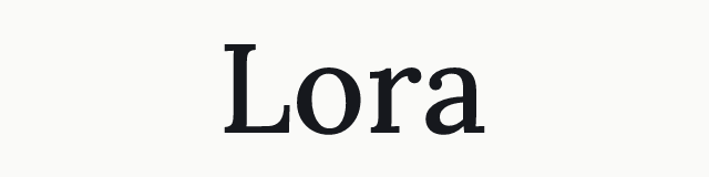 Lora in the serif category