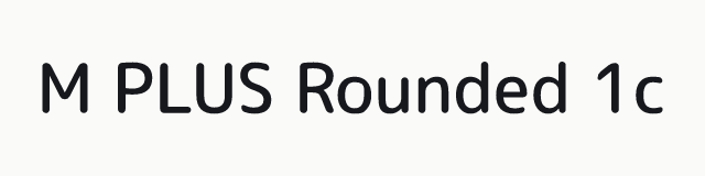 M PLUS Rounded 1c in the rounded category