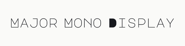 Major Mono Display in the mono category