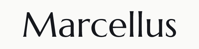 Marcellus in the serif category