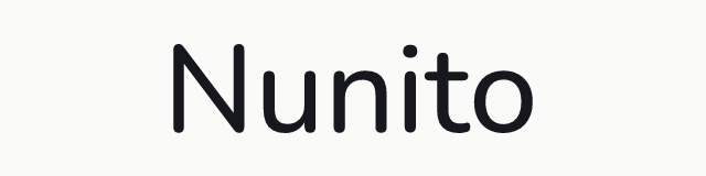 Nunito in the rounded category