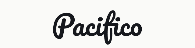 Pacifico in the script category