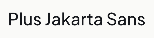 Plus Jakarta Sans in the geometric category