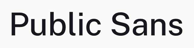 Public Sans in the neo category