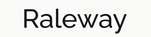 Raleway in the geometric category