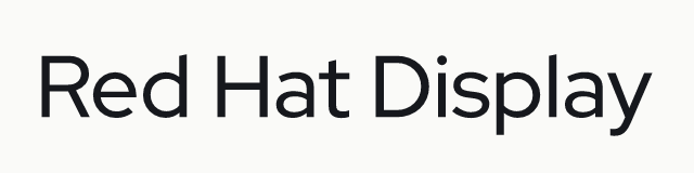 Red Hat Display in the geometric category