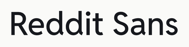 Reddit Sans in the neo category