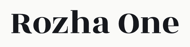 Rozha One in the serif category