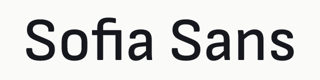 Sofia Sans in the neo category
