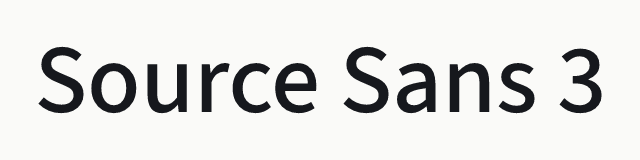 Source Sans 3 in the neo category