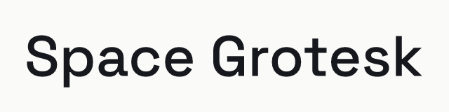 Space Grotesk in the geometric category