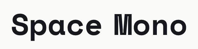 Space Mono in the mono category