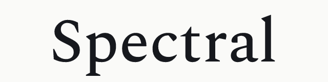 Spectral in the serif category
