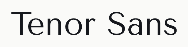 Tenor Sans in the geometric category