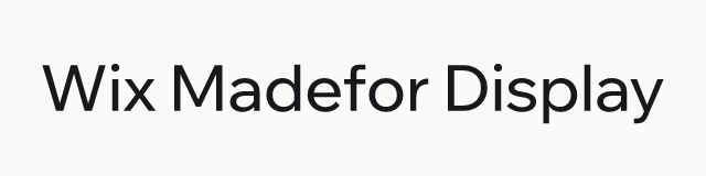 Wix Madefor Display in the geometric category