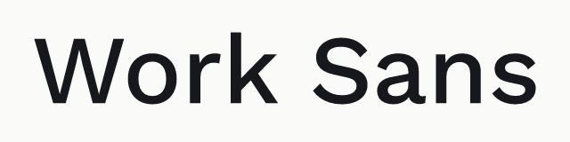 Work Sans in the neo category