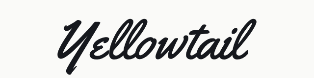 Yellowtail in the script category