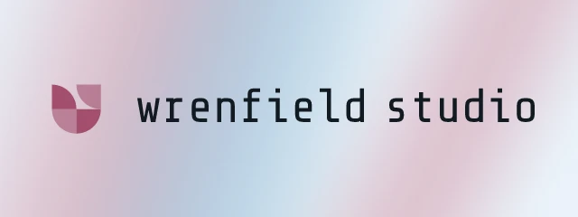 Wrenfield Studio logo with bg=aurora