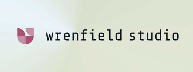 Wrenfield Studio logo with bg=conic