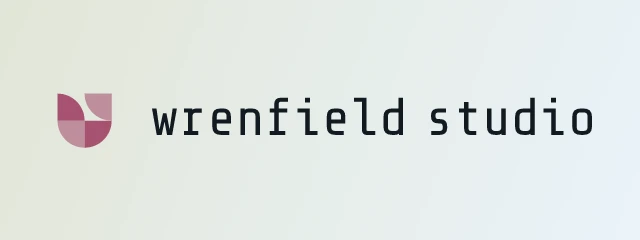 Wrenfield Studio logo with bg=gradient