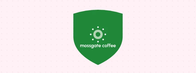 Mossgate Coffee logo with layout=emblem