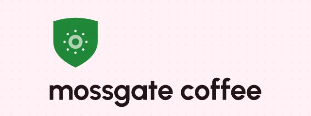 Mossgate Coffee logo with layout=stacked