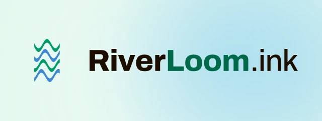 riverloom.ink logo with tld=show