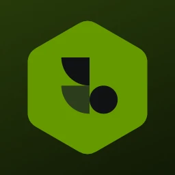 Larkspur Yoga logo: Bebas Neue 400, icon layout, tiles symbol, navy and olive and blue
