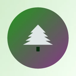 Lumen Orchard logo: Syne 800, icon layout, tree symbol, plum and green