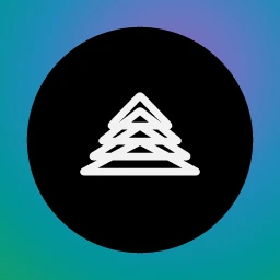 Lumen Orchard logo: Jost 400, icon layout, tree symbol, olive and teal and pink